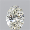 Natural Diamond 1.01 Carats, Oval with  Cut, K Color, VVS1 Clarity and Certified by GIA