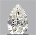 Natural Diamond 0.90 Carats, Pear with  Cut, H Color, VVS1 Clarity and Certified by GIA