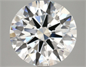 Lab Grown Diamond 4.69 Carats, Round with Ideal Cut, E Color, VS2 Clarity and Certified by IGI