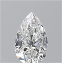 Natural Diamond 0.54 Carats, Pear with  Cut, F Color, IF Clarity and Certified by GIA