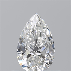 Foto Diamante Natural 0.54 quilates, De pera , Color F, claridad IF y certificado GIA de