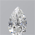 Diamante Natural 0.54 quilates, De pera , Color F, claridad IF y certificado GIA
