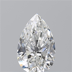 Foto Diamante Natural 0.54 quilates, De pera , Color F, claridad IF y certificado GIA de