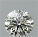 Natural Diamond 0.45 Carats, Round with Excellent Cut, I Color, VVS2 Clarity and Certified by IGI
