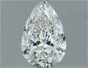Natural Diamond 0.60 Carats, Pear with  Cut, I Color, SI2 Clarity and Certified by GIA