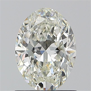 Picture of Natural Diamond 1.00 Carats, Oval with  Cut, I Color, VVS1 Clarity and Certified by IGI