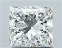 Natural Diamond 1.00 Carats, Princess with  Cut, H Color, IF Clarity and Certified by IGI