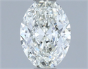 Natural Diamond 0.70 Carats, Oval with  Cut, H Color, VS1 Clarity and Certified by IGI