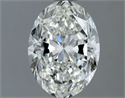 Natural Diamond 1.00 Carats, Oval with  Cut, G Color, VVS2 Clarity and Certified by IGI