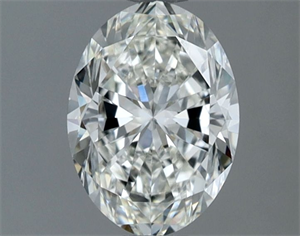 Picture of Natural Diamond 1.00 Carats, Oval with  Cut, G Color, VVS2 Clarity and Certified by IGI