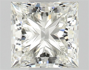 Picture of Natural Diamond 0.57 Carats, Princess with  Cut, J Color, VVS1 Clarity and Certified by GIA