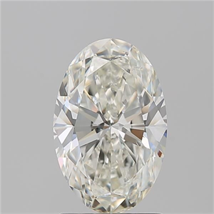 Picture of Natural Diamond 1.76 Carats, Oval with  Cut, J Color, SI2 Clarity and Certified by GIA