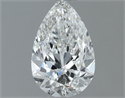Natural Diamond 0.50 Carats, Pear with  Cut, H Color, VVS2 Clarity and Certified by GIA