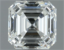 Natural Diamond 0.90 Carats, Asscher with  Cut, H Color, VVS2 Clarity and Certified by IGI