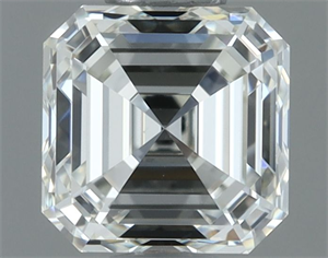 Picture of Natural Diamond 0.90 Carats, Asscher with  Cut, H Color, VVS2 Clarity and Certified by IGI