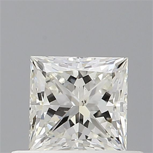 Picture of Natural Diamond 0.51 Carats, Princess with  Cut, I Color, SI1 Clarity and Certified by GIA