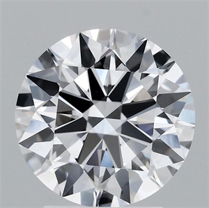 Picture of Lab Grown Diamond 2.58 Carats, Round with Ideal Cut, D Color, VVS2 Clarity and Certified by IGI
