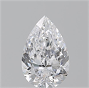 Natural Diamond 0.70 Carats, Pear with  Cut, D Color, SI1 Clarity and Certified by GIA