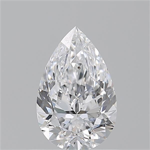 Picture of Natural Diamond 0.70 Carats, Pear with  Cut, D Color, SI1 Clarity and Certified by GIA