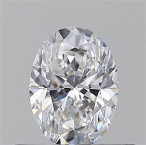 Picture of Natural Diamond 0.51 Carats, Oval with  Cut, D Color, VVS1 Clarity and Certified by GIA