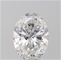 Diamante Natural 4.02 quilates, Ovalado , Color F, claridad VS2 y certificado GIA