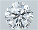 Diamante Natural 1.72 quilates, Redondo , Color D, claridad IF y certificado GIA