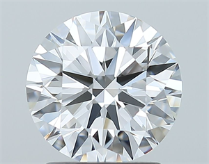Picture of Natural Diamond 1.72 Carats, Round with Excellent Cut, D Color, IF Clarity and Certified by GIA