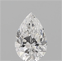 Natural Diamond 0.51 Carats, Pear with  Cut, D Color, SI1 Clarity and Certified by GIA