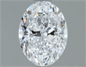 Natural Diamond 1.20 Carats, Oval with  Cut, D Color, SI2 Clarity and Certified by GIA