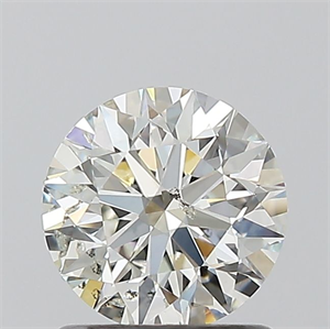 Picture of Natural Diamond 1.00 Carats, Round with Excellent Cut, J Color, I1 Clarity and Certified by GIA