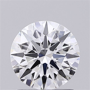 Picture of Lab Grown Diamond 1.08 Carats, Round with Ideal Cut, D Color, VVS1 Clarity and Certified by IGI