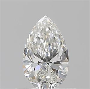 Picture of Natural Diamond 0.50 Carats, Pear with  Cut, H Color, VVS2 Clarity and Certified by GIA