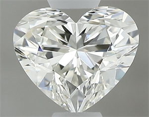 Picture of Natural Diamond 0.43 Carats, Heart with  Cut, J Color, VVS2 Clarity and Certified by GIA