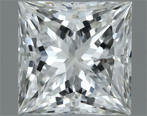 Picture of Natural Diamond 0.62 Carats, Princess with  Cut, H Color, VVS1 Clarity and Certified by IGI