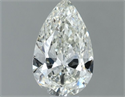Natural Diamond 0.51 Carats, Pear with  Cut, H Color, VVS2 Clarity and Certified by IGI
