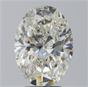 Natural Diamond 3.50 Carats, Oval with  Cut, J Color, SI2 Clarity and Certified by GIA