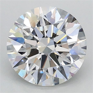 Picture of Lab Grown Diamond 1.05 Carats, Round with Ideal Cut, D Color, VVS2 Clarity and Certified by IGI