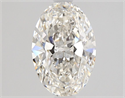 Diamante Natural 0.91 quilates, Ovalado , Color G, claridad VVS2 y certificado GIA