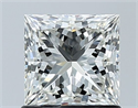 Natural Diamond 1.05 Carats, Princess with  Cut, I Color, VVS1 Clarity and Certified by GIA