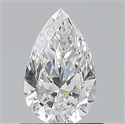 Natural Diamond 0.70 Carats, Pear with  Cut, D Color, SI1 Clarity and Certified by GIA
