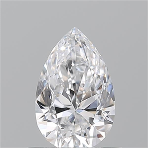 Picture of Natural Diamond 0.70 Carats, Pear with  Cut, D Color, SI1 Clarity and Certified by GIA