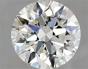 Picture of Natural Diamond 0.90 Carats, Round with Excellent Cut, I Color, VS2 Clarity and Certified by GIA