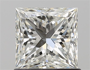 Picture of Natural Diamond 1.02 Carats, Princess with  Cut, I Color, SI1 Clarity and Certified by GIA