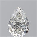 Natural Diamond 0.56 Carats, Pear with  Cut, H Color, VVS2 Clarity and Certified by GIA