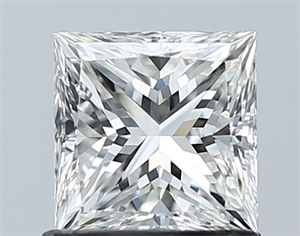 Picture of Natural Diamond 1.00 Carats, Princess with  Cut, G Color, VVS2 Clarity and Certified by GIA