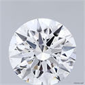 Lab Grown Diamond 2.55 Carats, Round with Ideal Cut, D Color, VVS1 Clarity and Certified by IGI