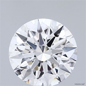 Picture of Lab Grown Diamond 2.55 Carats, Round with Ideal Cut, D Color, VVS1 Clarity and Certified by IGI