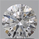 Lab Grown Diamond 1.03 Carats, Round with Ideal Cut, D Color, VVS1 Clarity and Certified by IGI