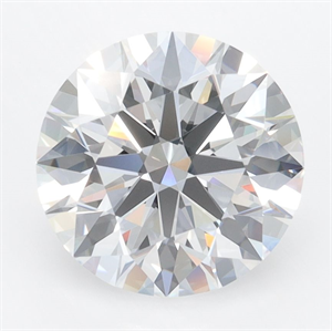 Picture of Lab Grown Diamond 3.09 Carats, Round with Ideal Cut, D Color, VVS1 Clarity and Certified by IGI