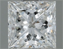 Natural Diamond 0.51 Carats, Princess with  Cut, I Color, VVS1 Clarity and Certified by GIA